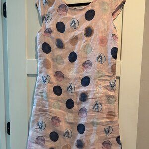 Pink Polka-Dot Dress from Italy